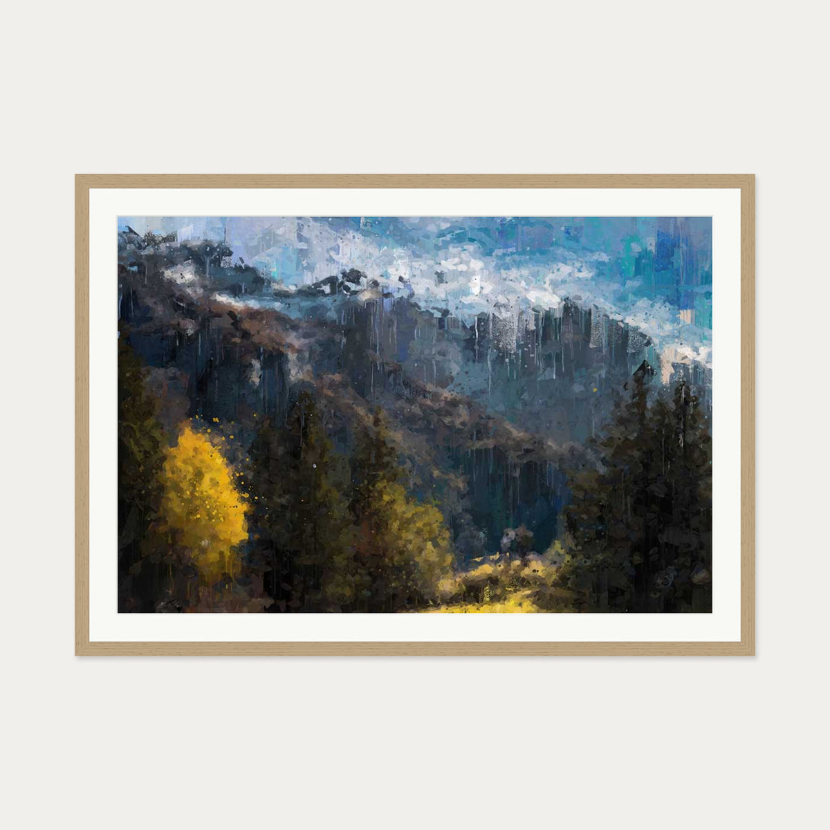 A Beautiful Landscape View — 70 x 100 cm — Oak Frame
