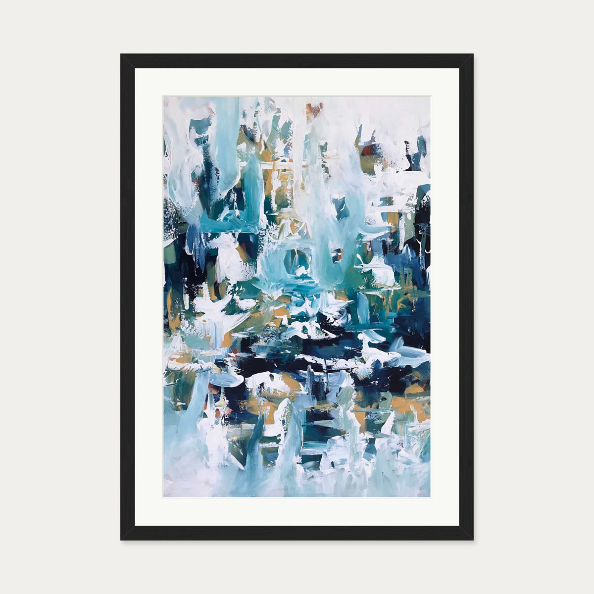Abstract 103 Art Print — 50 x 70 cm — Black Frame
