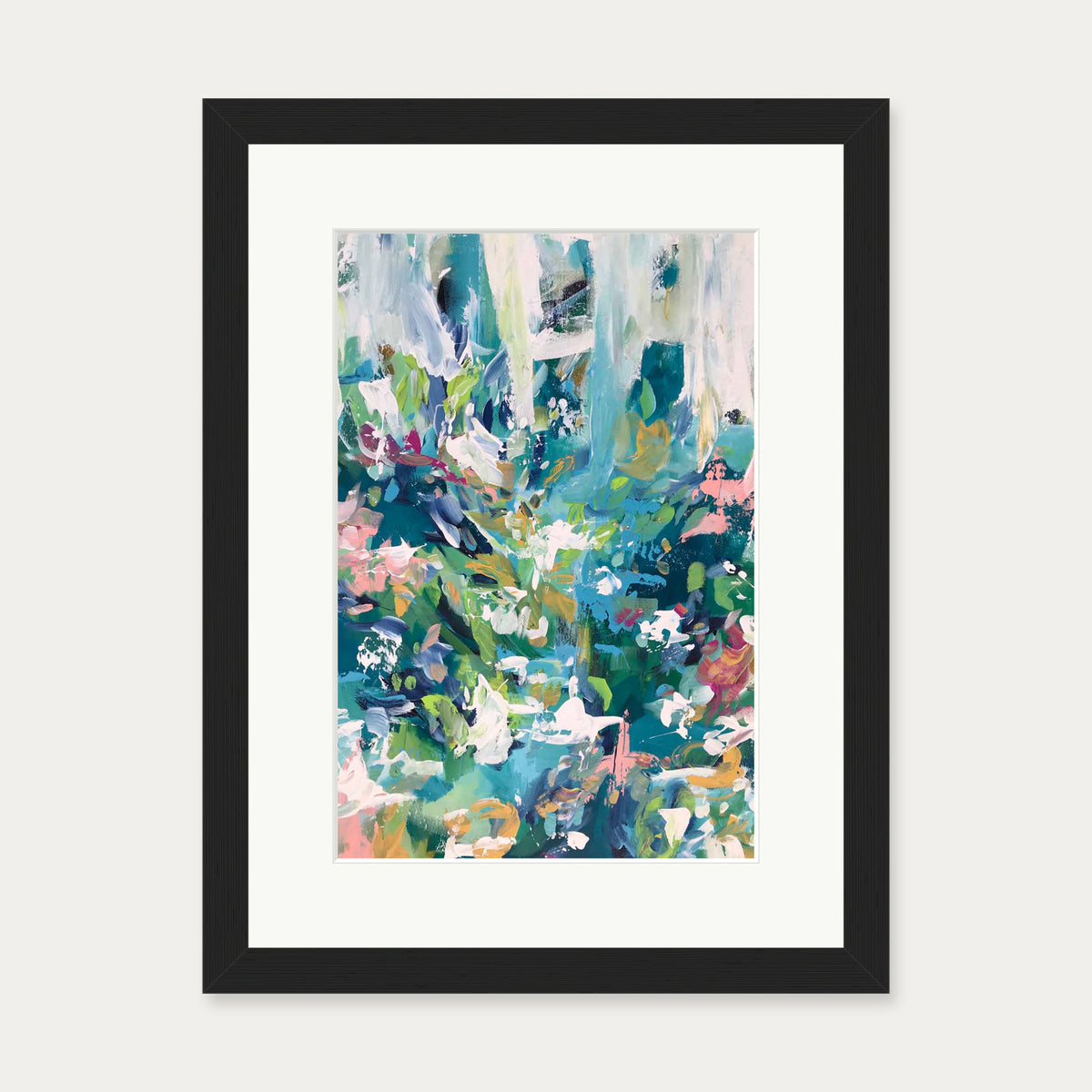 Abstract 110 Art Print — 30 x 40 cm — Black Frame