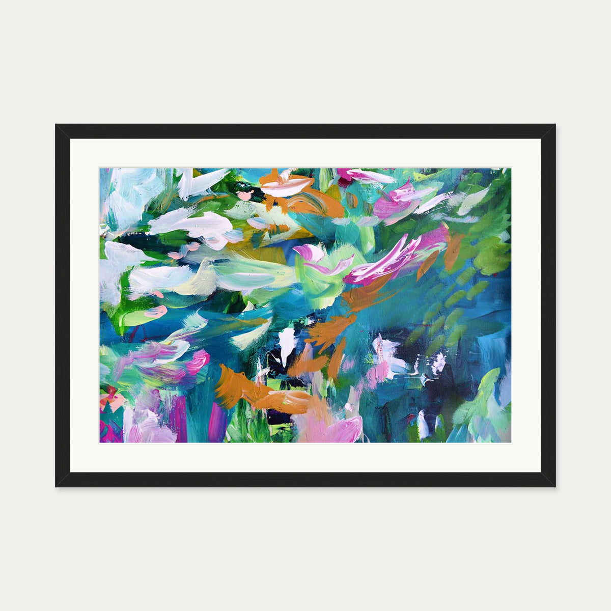 Abstract 147 Art Print — 50 x 70 cm — Black Frame