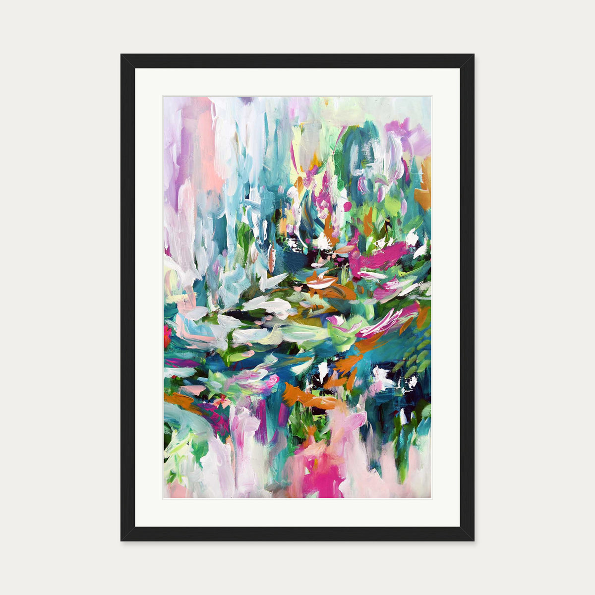 Abstract 151 Art Print — 50 x 70 cm — Black Frame
