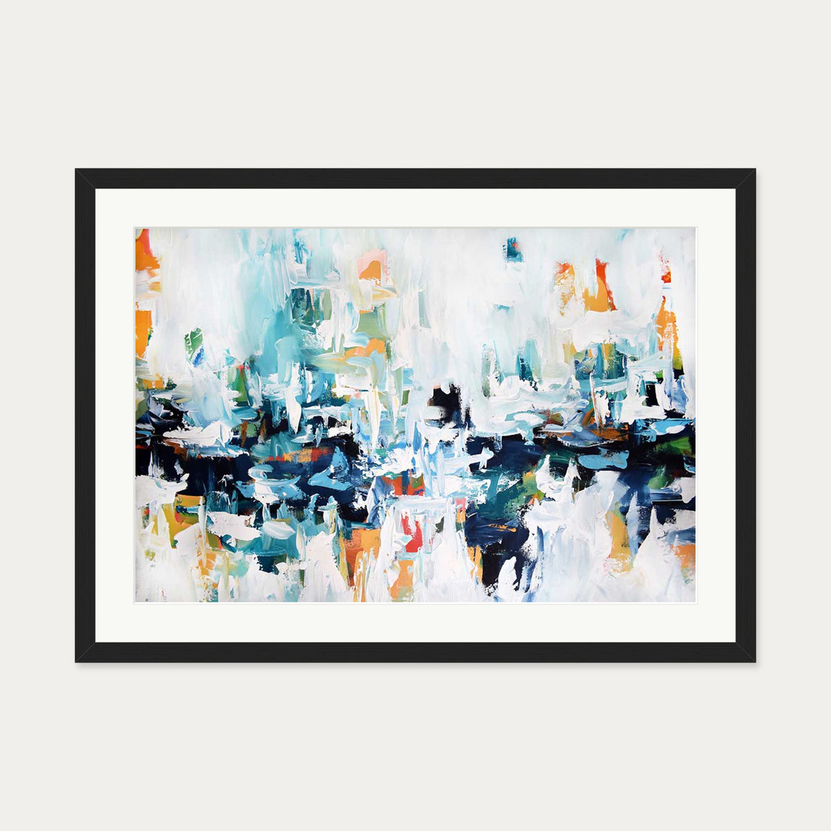 Abstract 153 Art Print — 50 x 70 cm — Black Frame