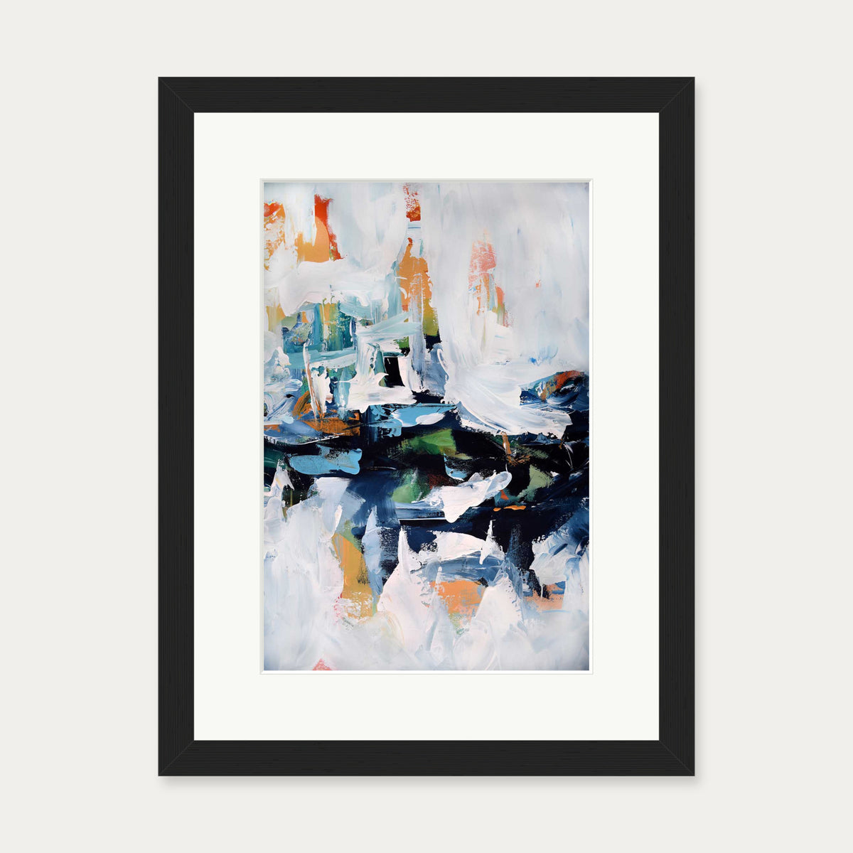 Abstract 155 Art Print — 30 x 40 cm — Black Frame