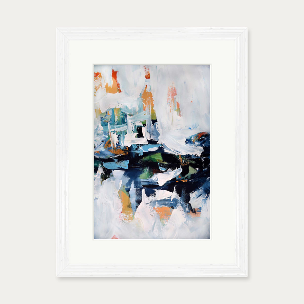 Abstract 155 Art Print — 30 x 40 cm — White Frame