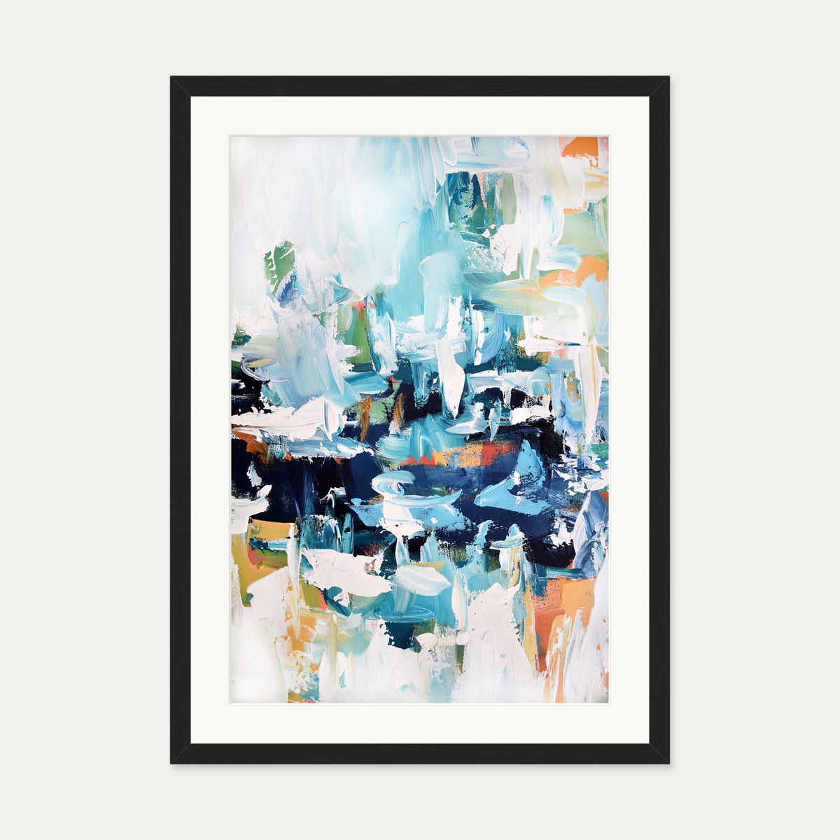 Abstract 161 Art Print — 50 x 70 cm — Black Frame
