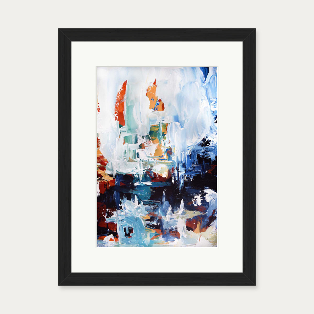 Abstract 165 Art Print — 30 x 40 cm — Black Frame