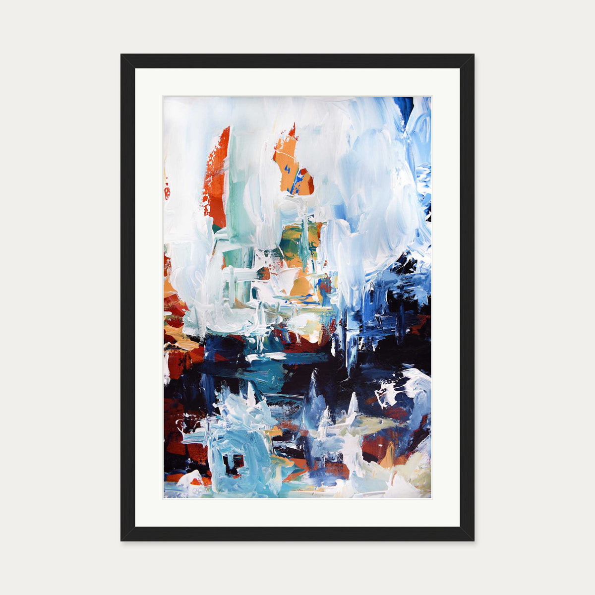 Abstract 165 Art Print — 50 x 70 cm — Black Frame
