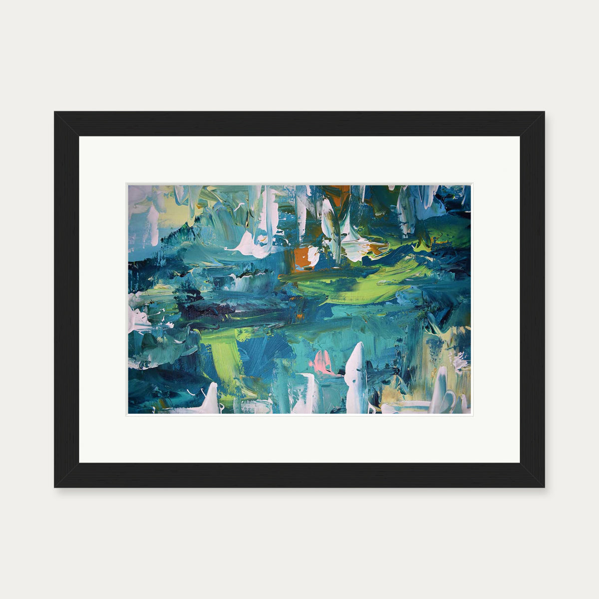Abstract 168 Art Print — 30 x 40 cm — Black Frame