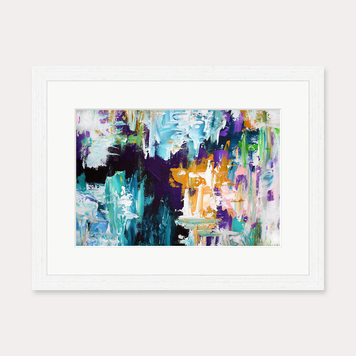 Abstract 169 Art Print — 30 x 40 cm — White Frame