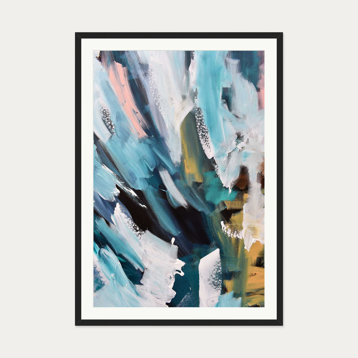 Abstract 171 Art Print — 70 x 100 cm — Black Frame