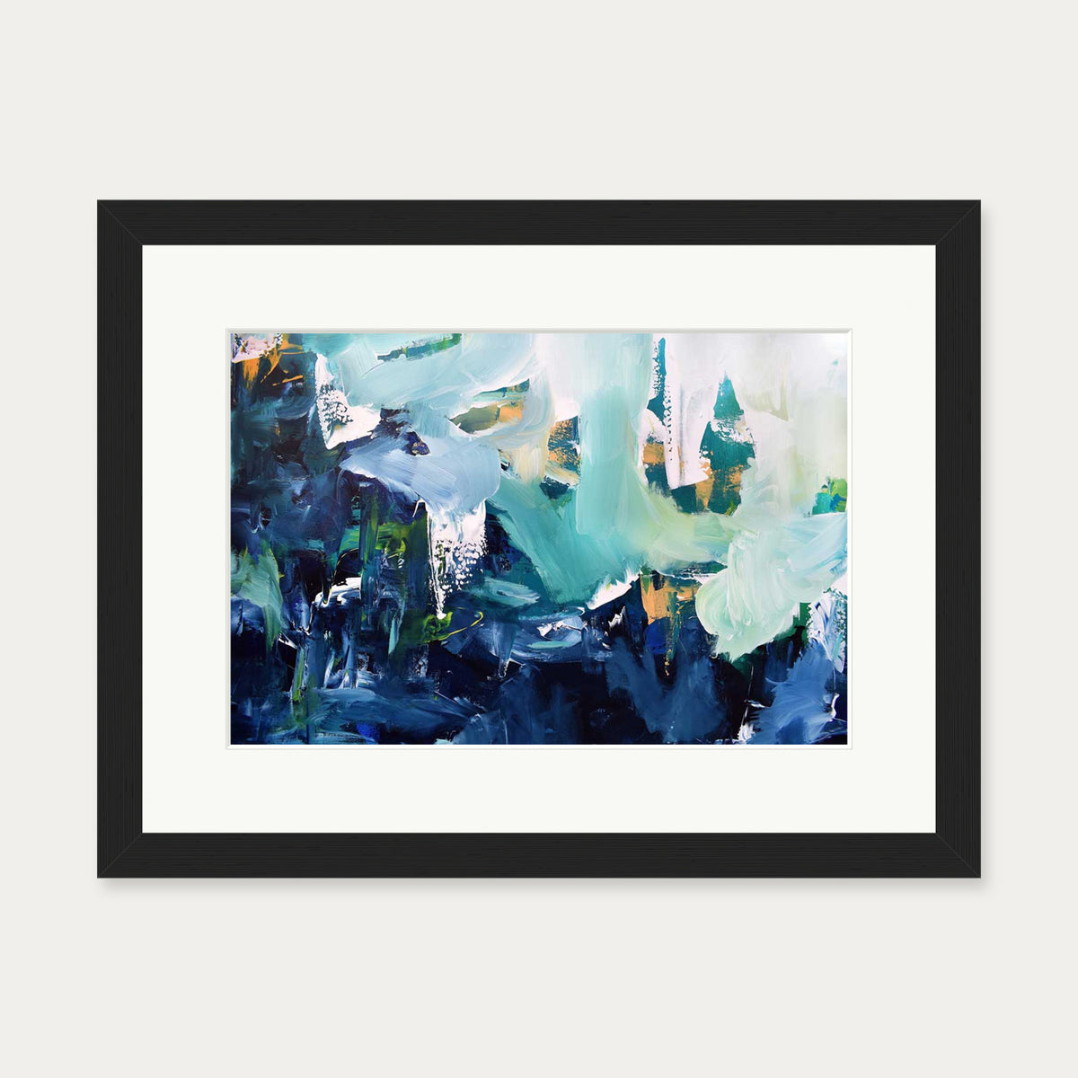 Abstract 176 Art Print — 30 x 40 cm — Black Frame