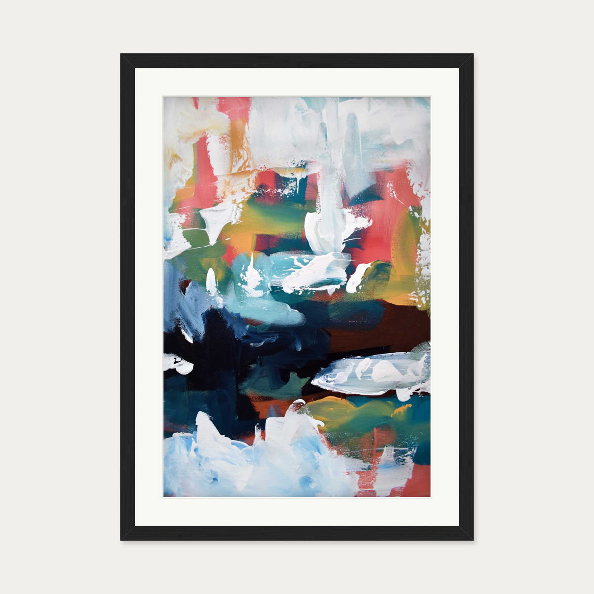 Abstract 192 Art Print — 50 x 70 cm — Black Frame
