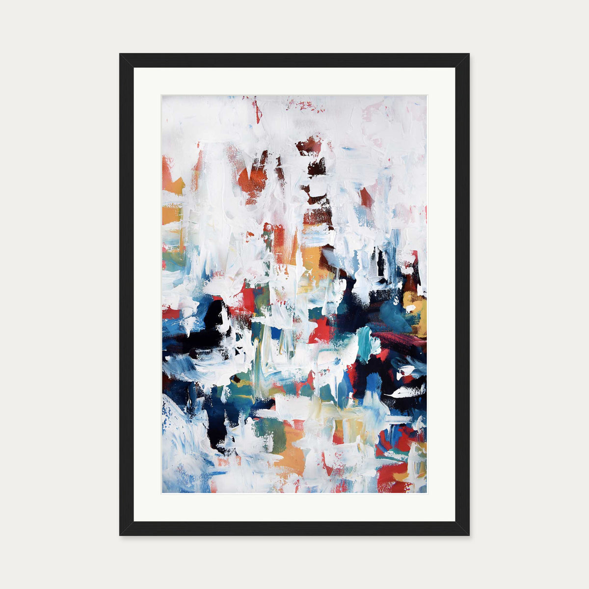 Abstract 193 Art Print — 50 x 70 cm — Black Frame