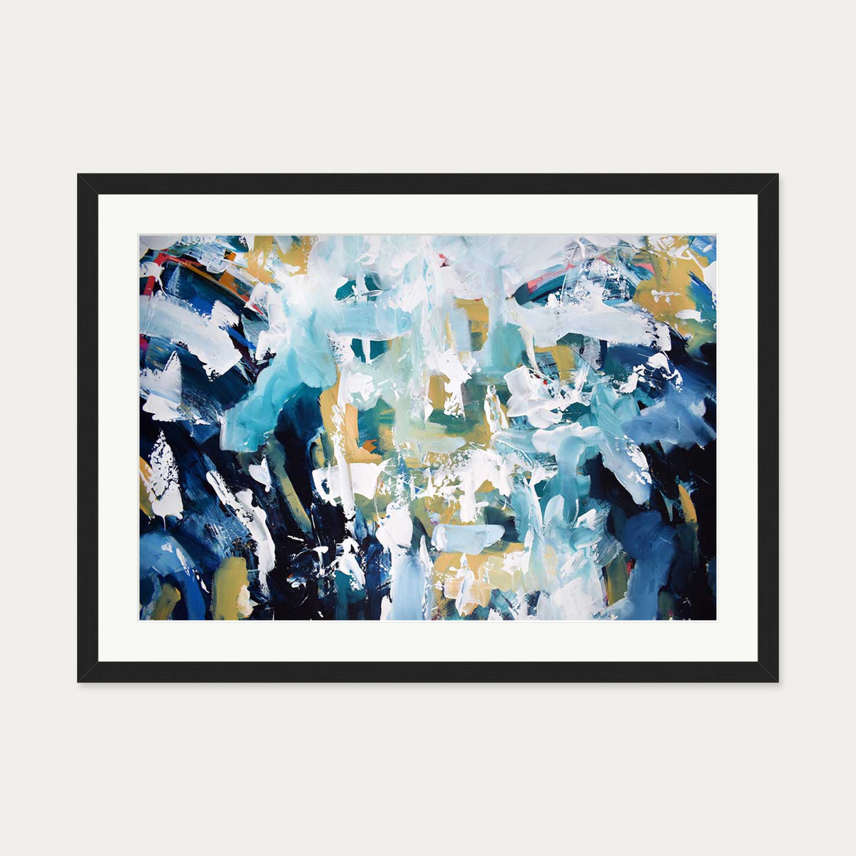 Abstract 202 Art Print — 50 x 70 cm — Black Frame