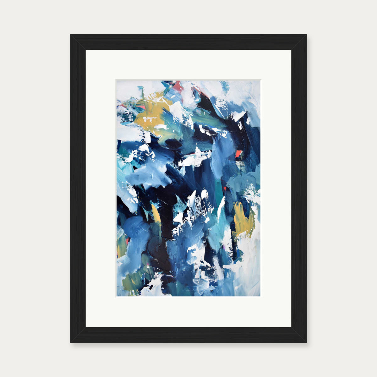 Abstract 203 Art Print — 30 x 40 cm — Black Frame