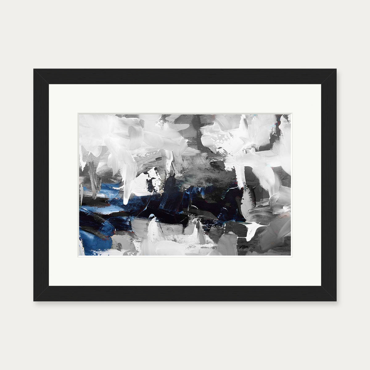 Abstract 223 Art Print — 30 x 40 cm — Black Frame