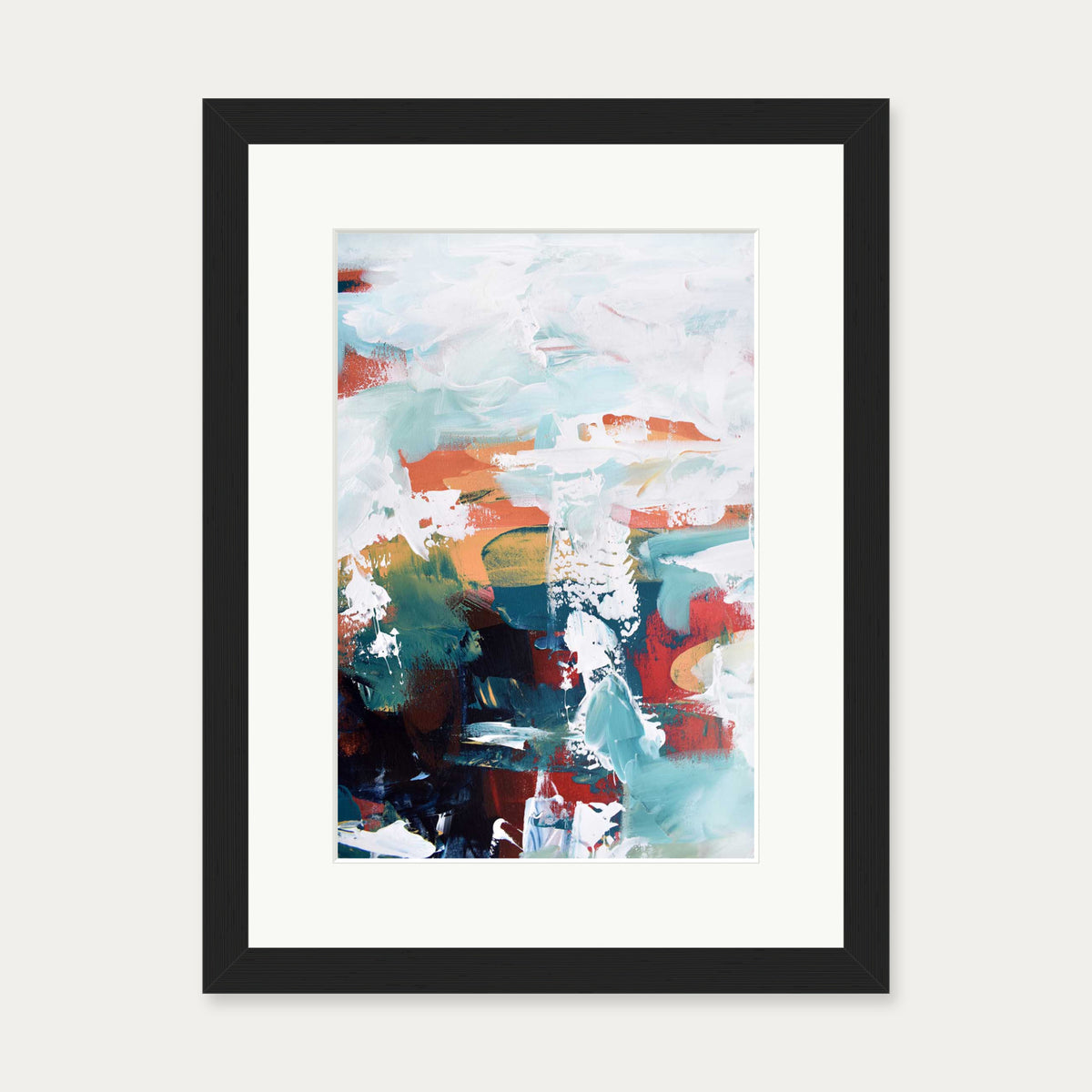 Abstract 224 Art Print — 30 x 40 cm — Black Frame