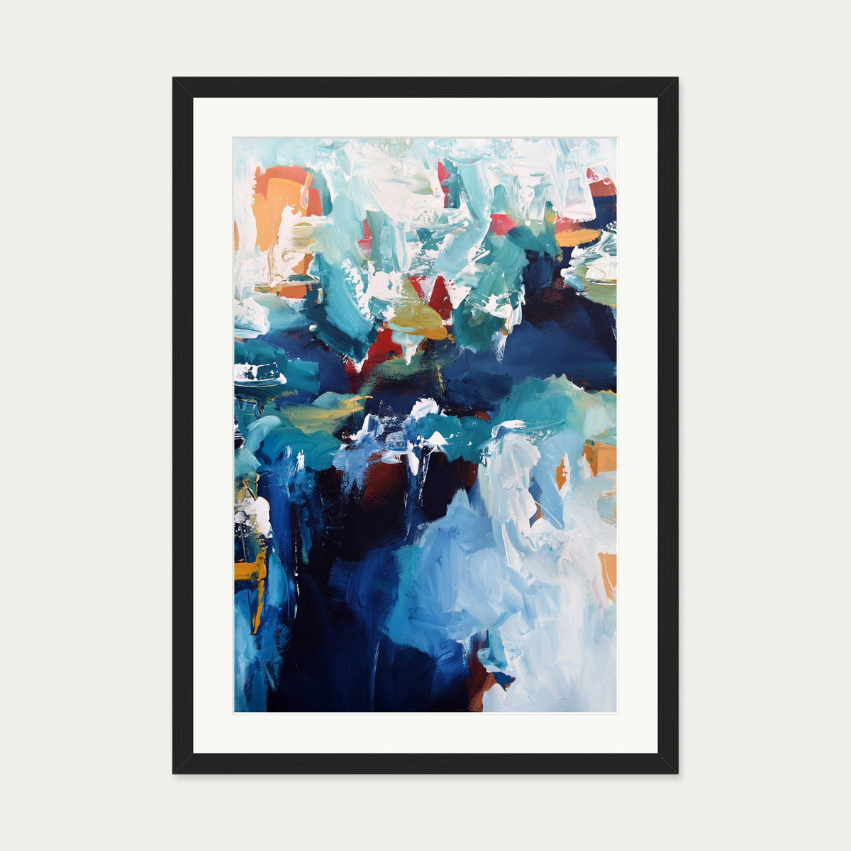 Abstract 230 Art Print — 50 x 70 cm — Black Frame
