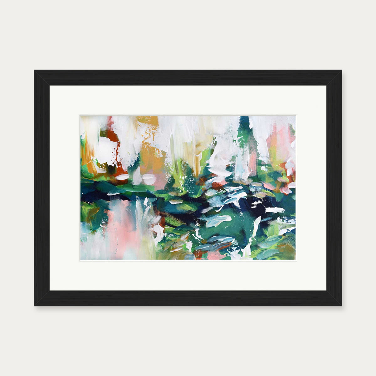 Abstract 231 Art Print — 30 x 40 cm — Black Frame