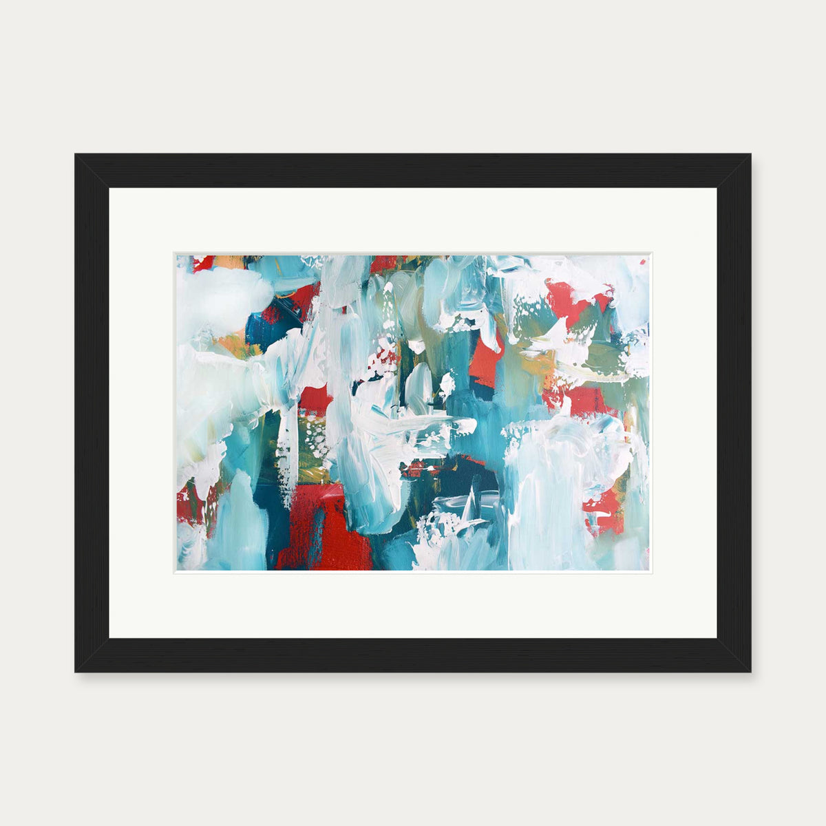 Abstract 235 Art Print — 30 x 40 cm — Black Frame