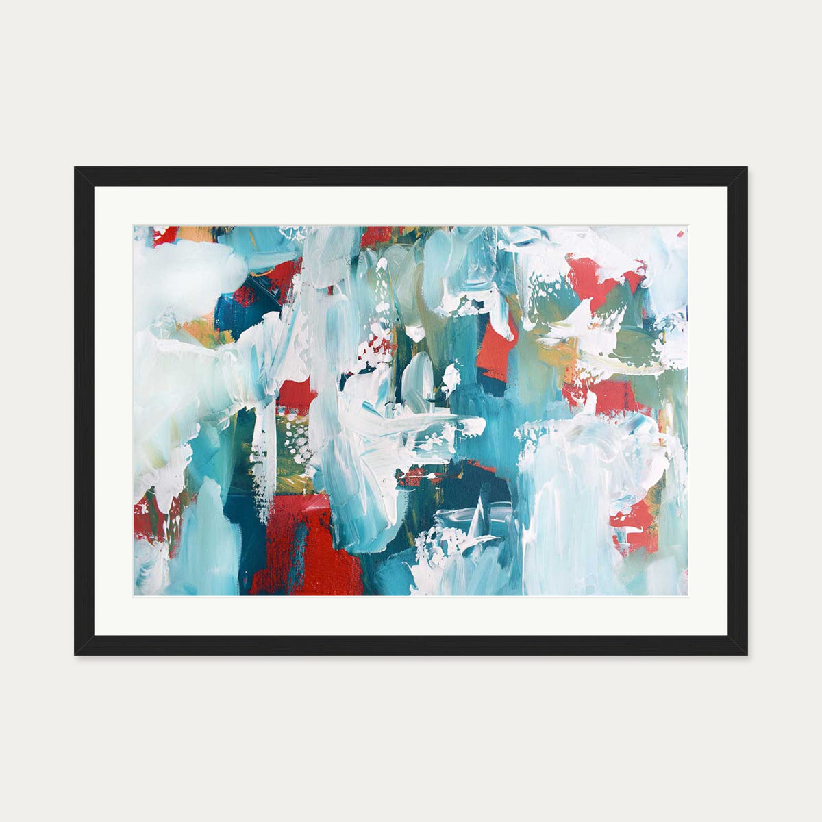 Abstract 235 Art Print — 50 x 70 cm — Black Frame