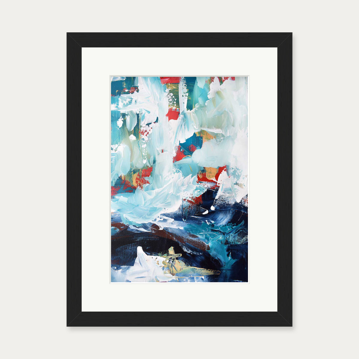 Abstract 237 Art Print — 30 x 40 cm — Black Frame
