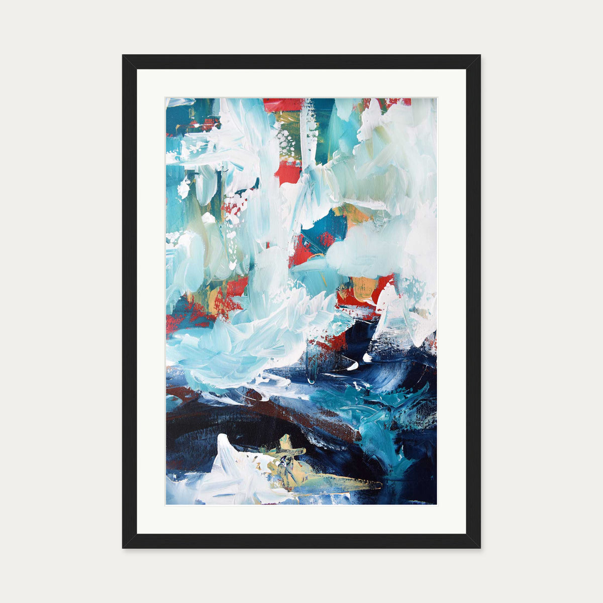 Abstract 237 Art Print — 50 x 70 cm — Black Frame