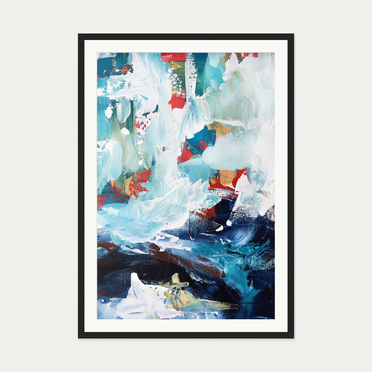 Abstract 237 Art Print — 70 x 100 cm — Black Frame