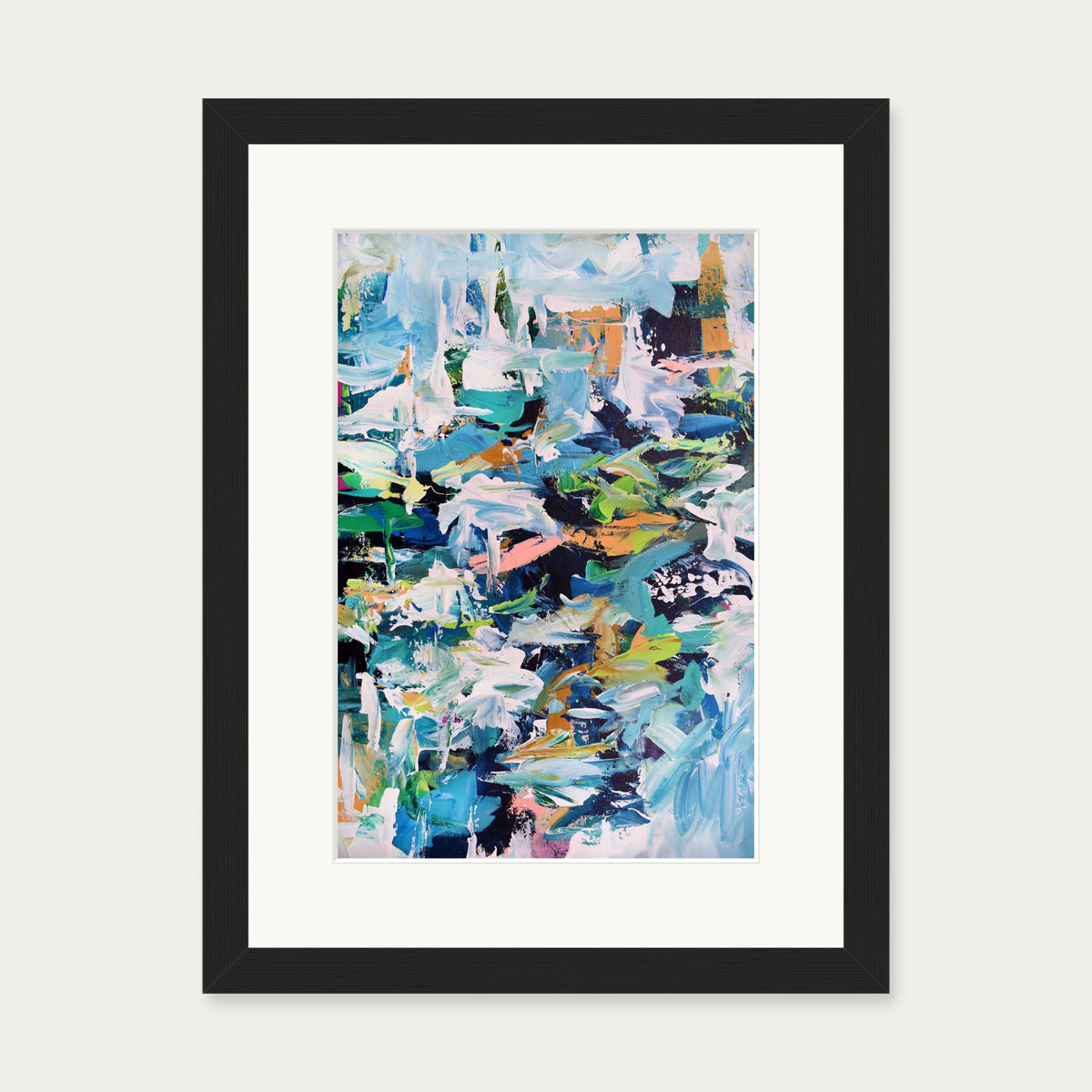 Abstract 239 Art Print — 30 x 40 cm — Black Frame