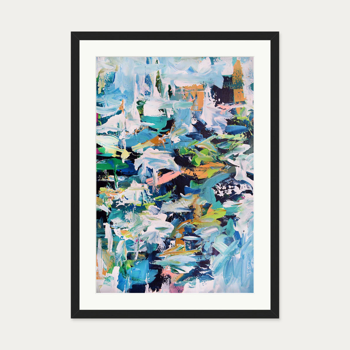 Abstract 239 Art Print — 50 x 70 cm — Black Frame