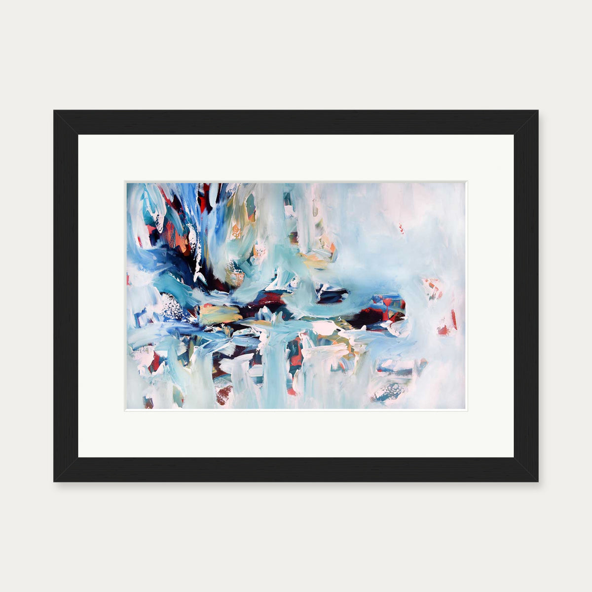 Abstract 241 Art Print — 30 x 40 cm — Black Frame