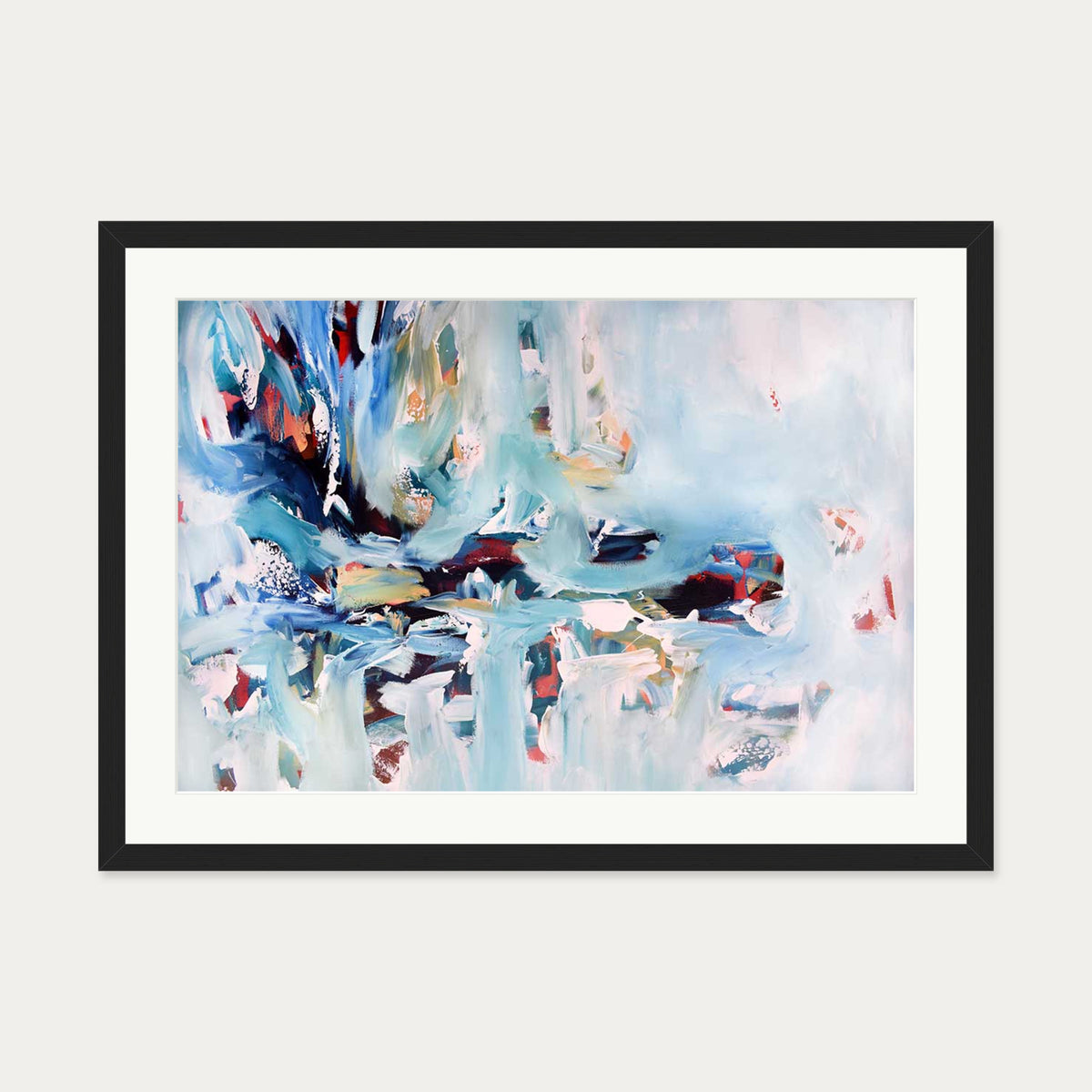 Abstract 241 Art Print — 50 x 70 cm — Black Frame
