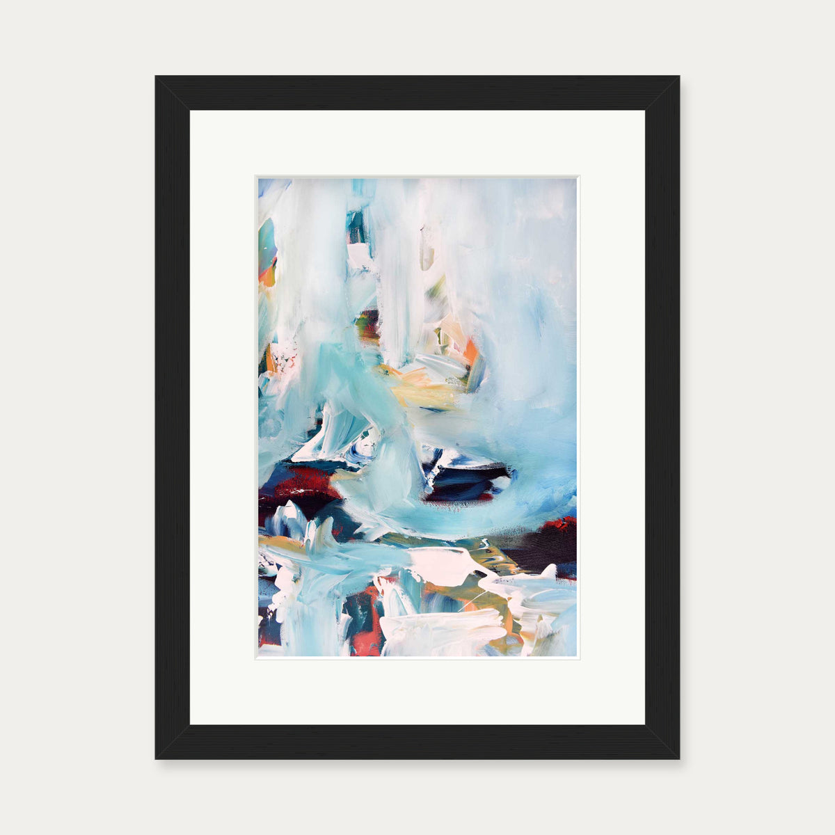 Abstract 243 Art Print — 30 x 40 cm — Black Frame