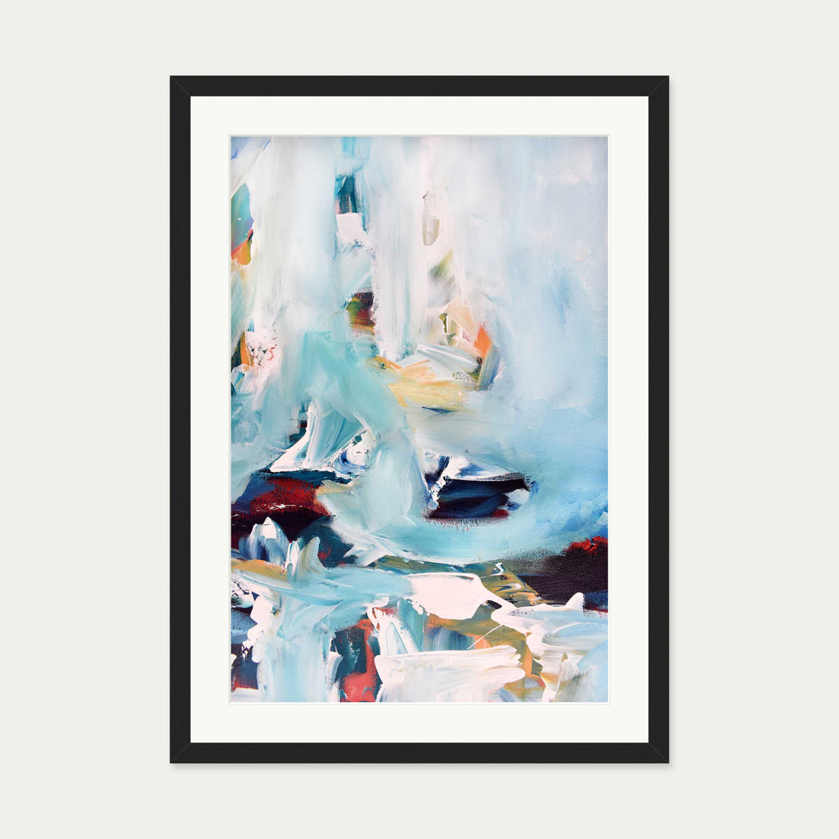 Abstract 243 Art Print — 50 x 70 cm — Black Frame