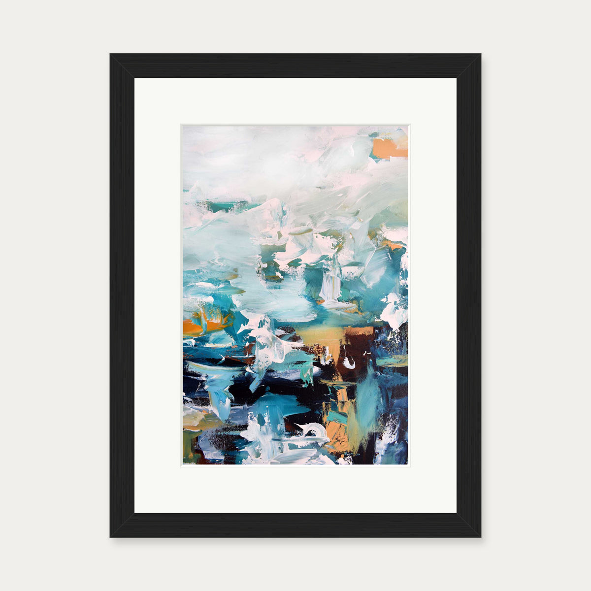 Abstract 247 Art Print — 30 x 40 cm — Black Frame