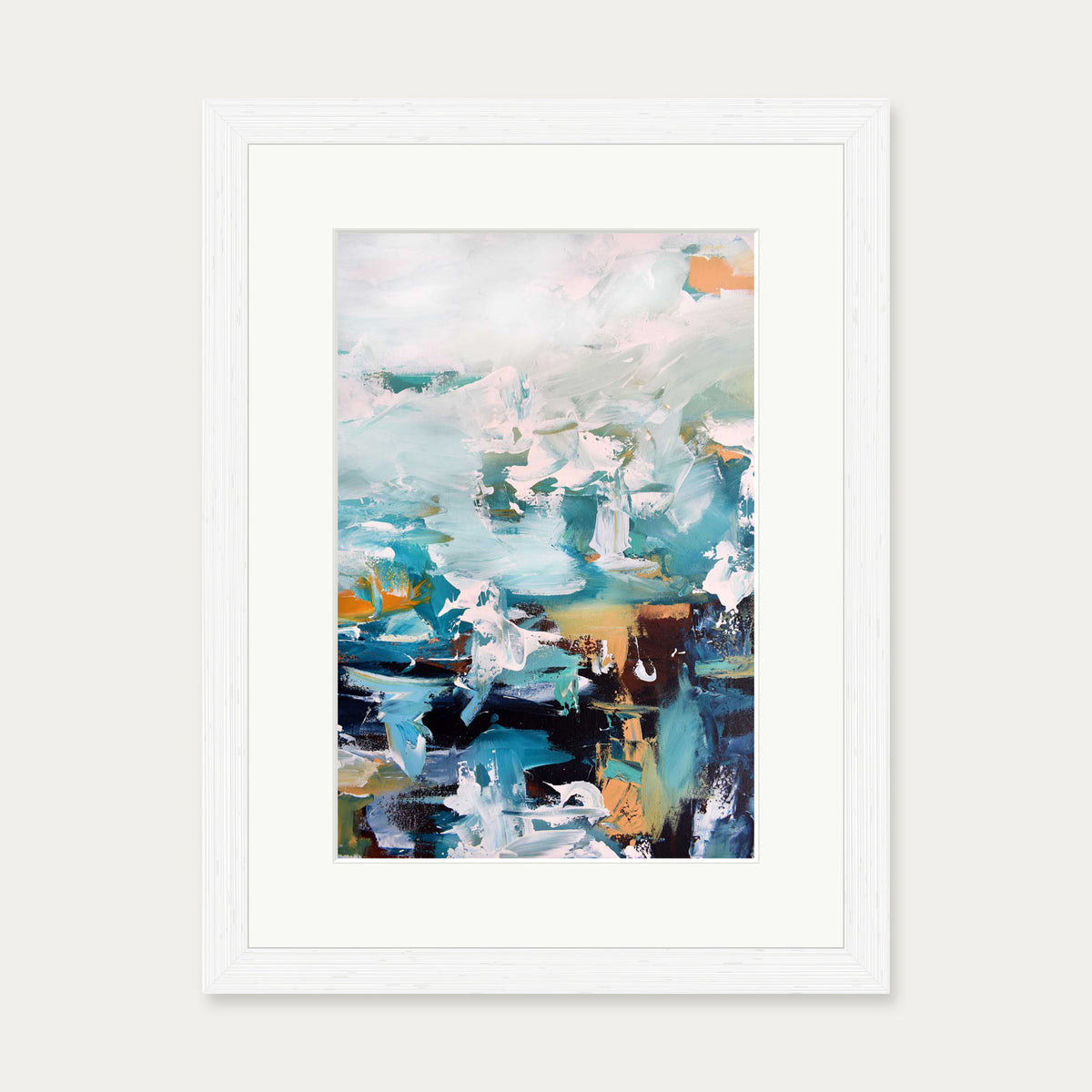 Abstract 247 Art Print — 30 x 40 cm — White Frame