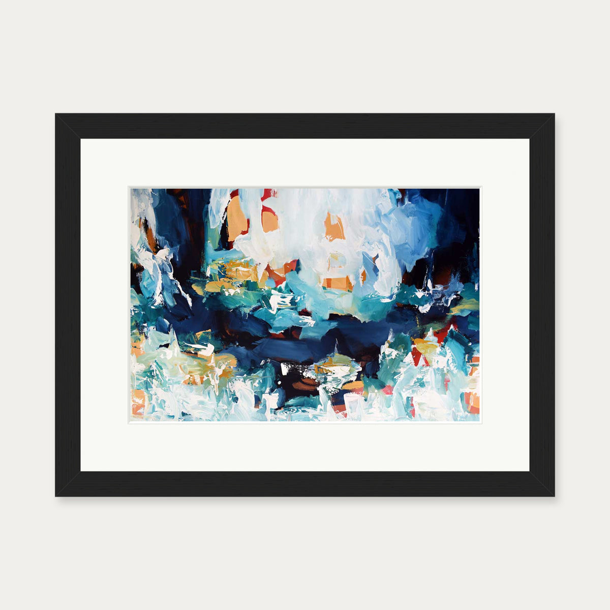Abstract 249 Art Print — 30 x 40 cm — Black Frame