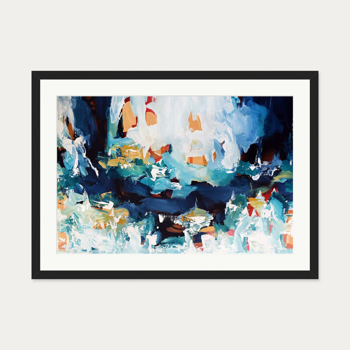 Abstract 249 Art Print — 50 x 70 cm — Black Frame
