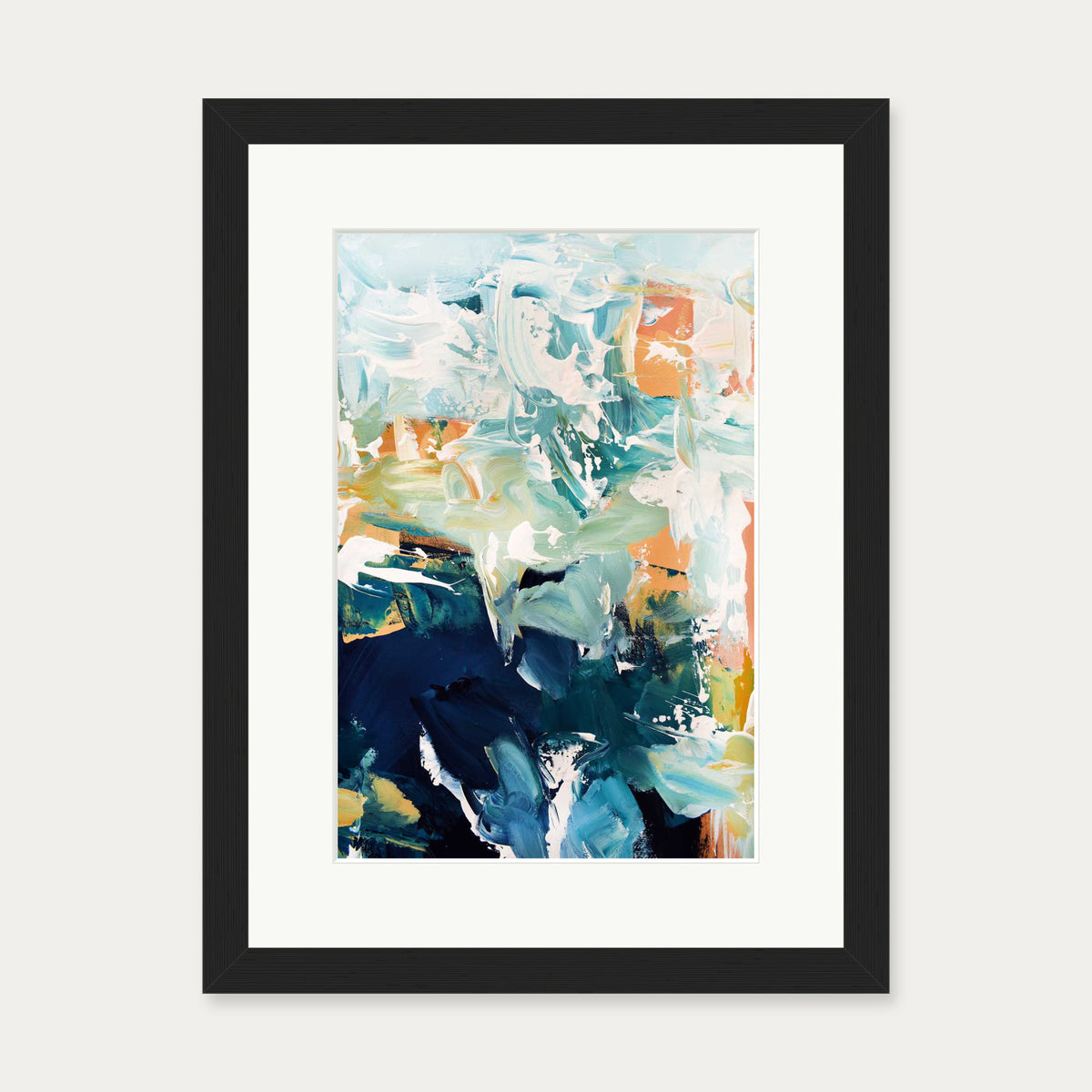 Abstract 250 Art Print — 30 x 40 cm — Black Frame