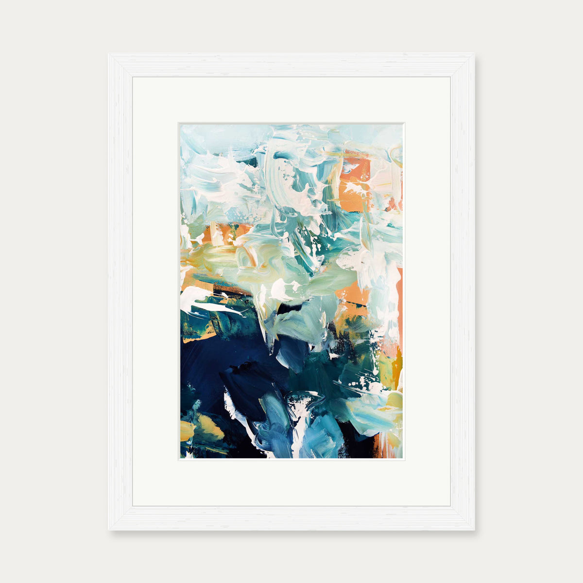 Abstract 250 Art Print — 30 x 40 cm — White Frame
