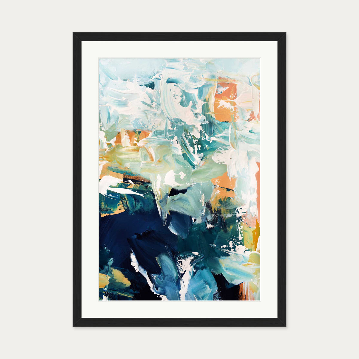 Abstract 250 Art Print — 50 x 70 cm — Black Frame