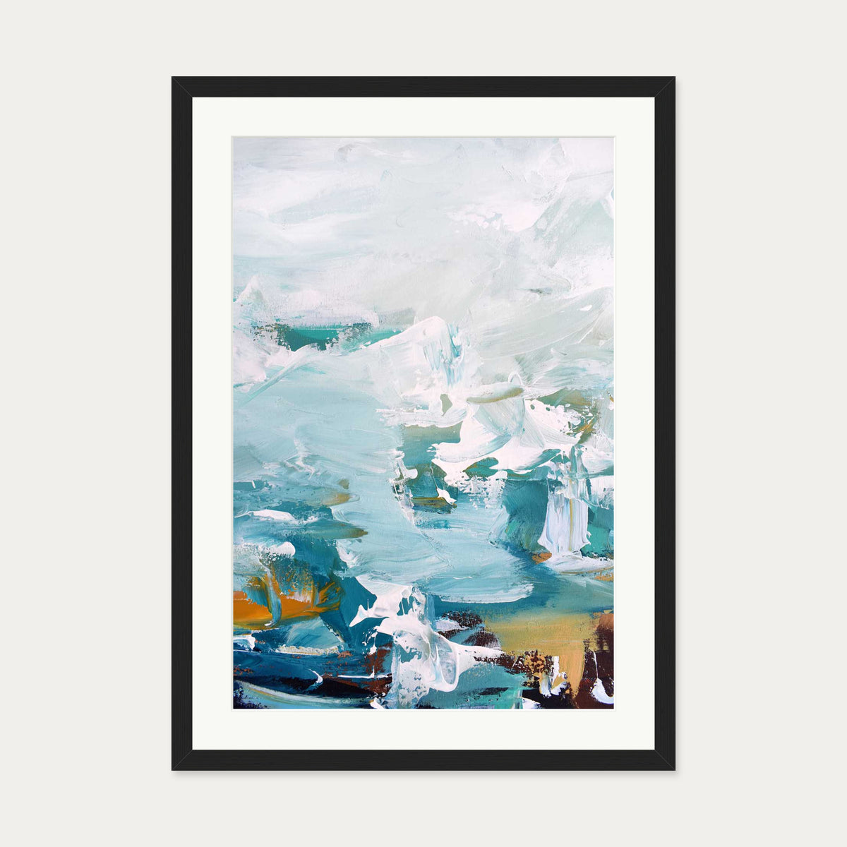 Abstract 251 Art Print — 50 x 70 cm — Black Frame