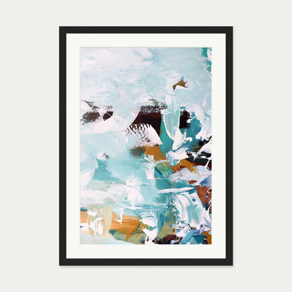 Abstract 254 Art Print — 50 x 70 cm — Black Frame