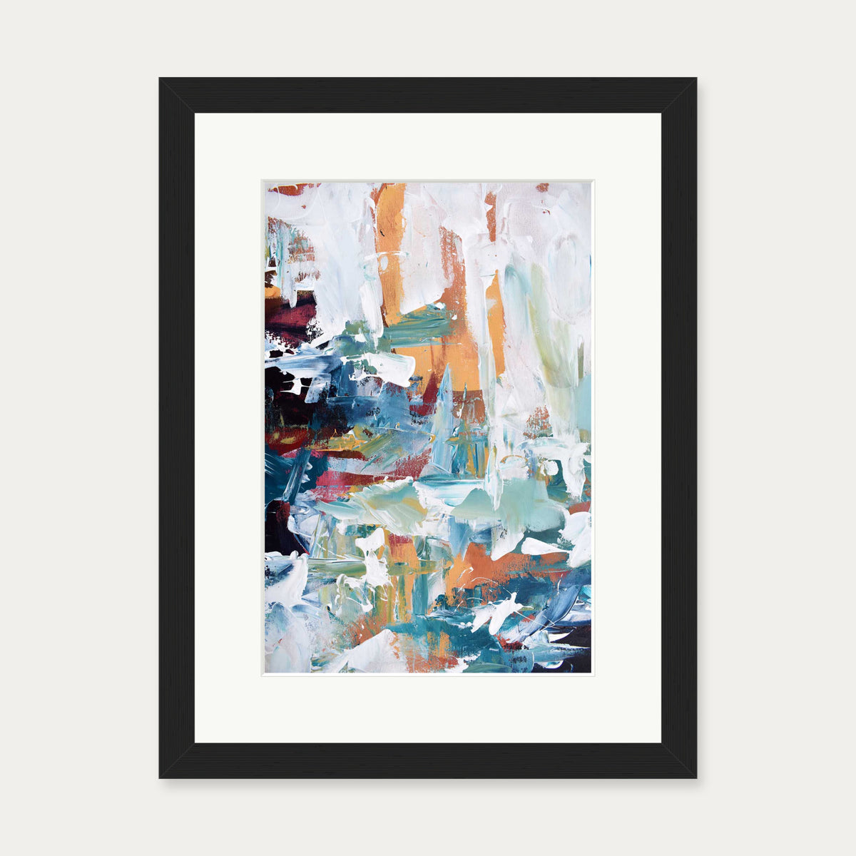 Abstract 259 Art Print — 30 x 40 cm — Black Frame