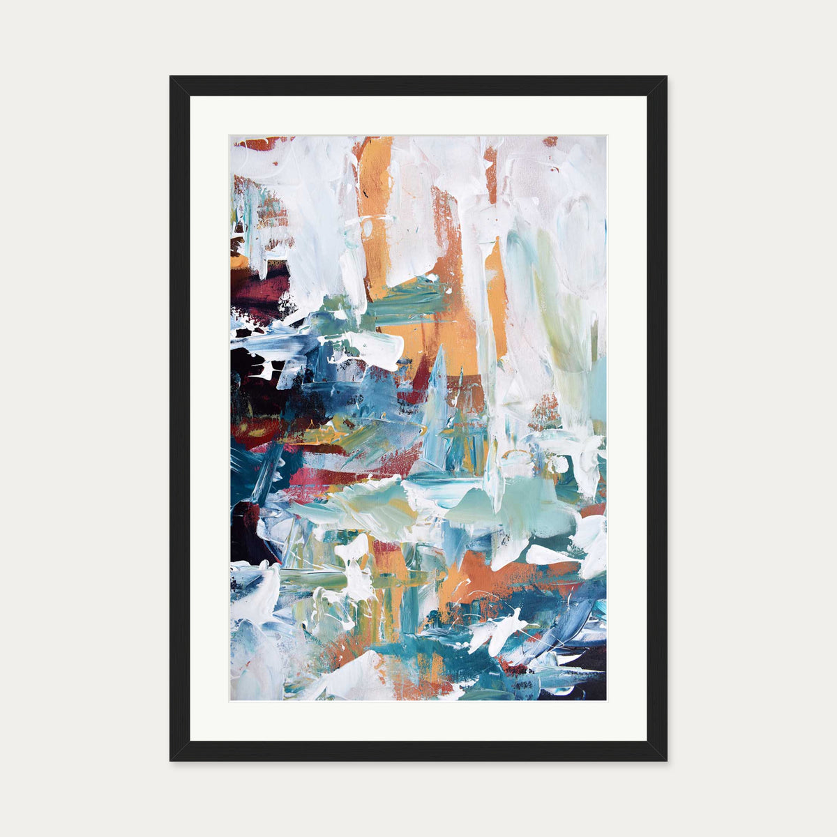 Abstract 259 Art Print — 50 x 70 cm — Black Frame