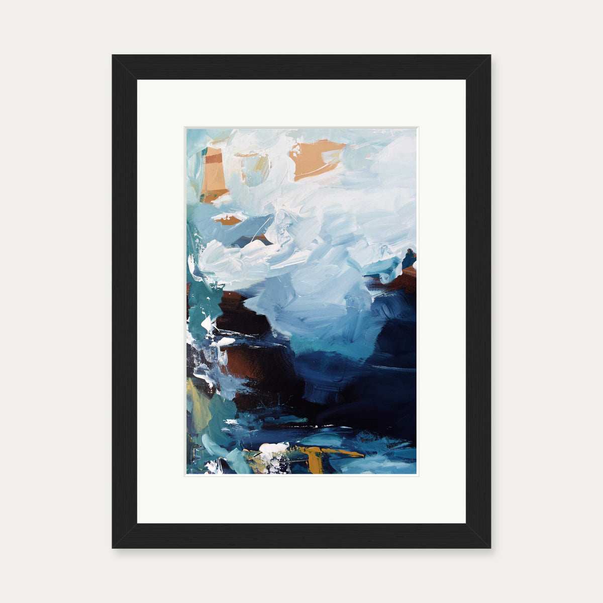 Abstract 260 Art Print — 30 x 40 cm — Black Frame
