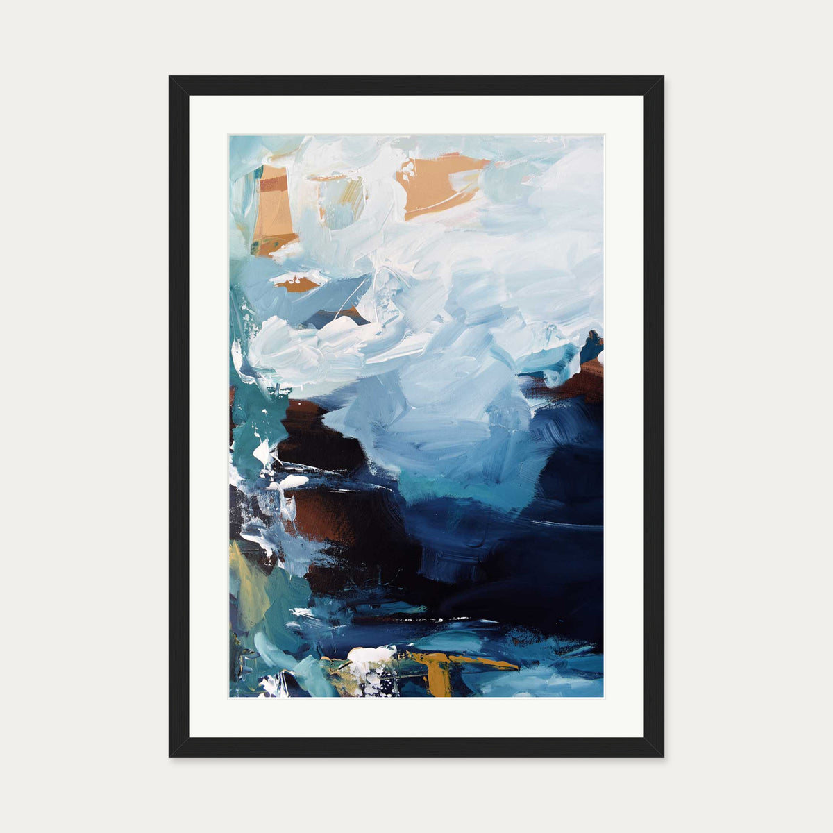 Abstract 260 Art Print — 50 x 70 cm — Black Frame