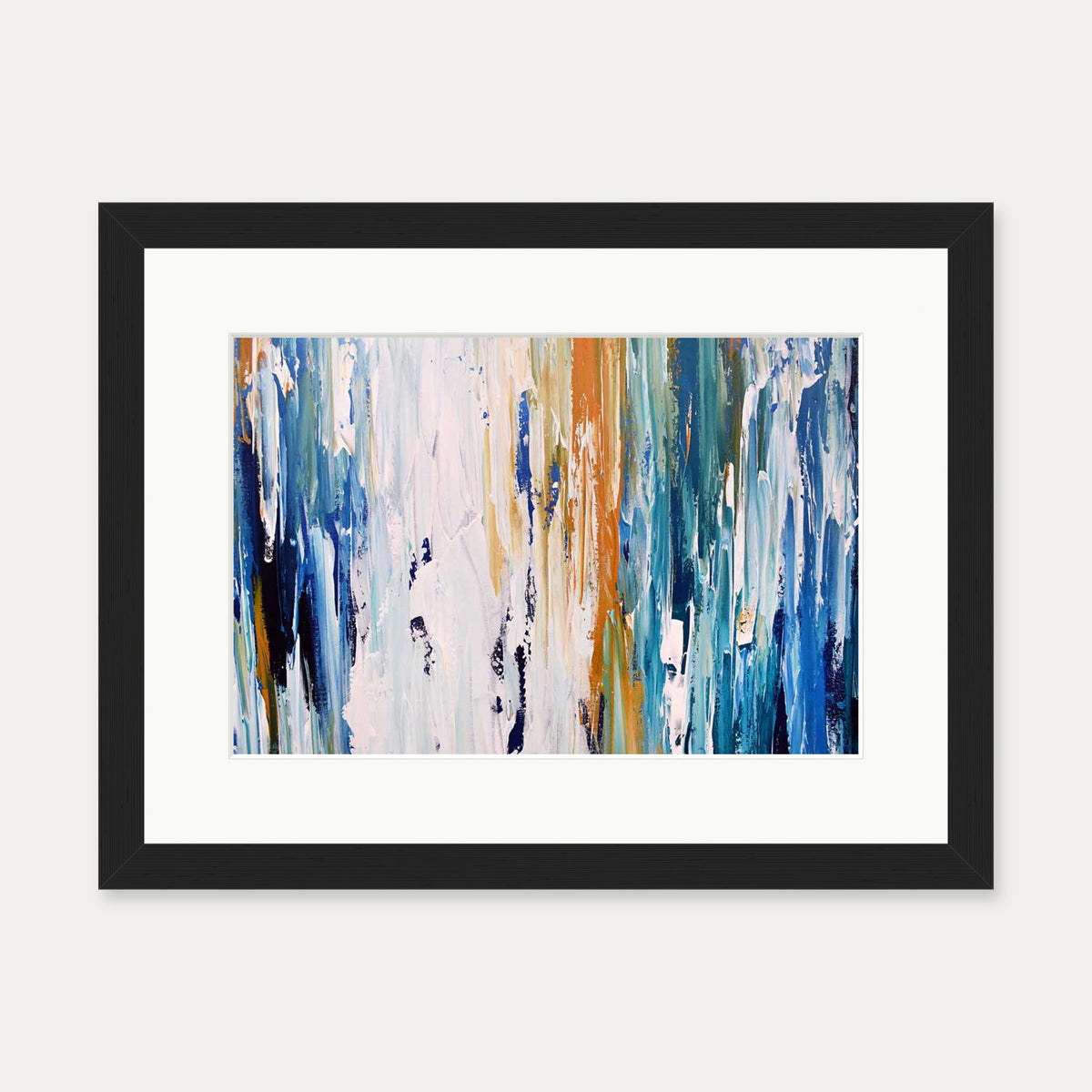 Abstract 262 Art Print — 30 x 40 cm — Black Frame