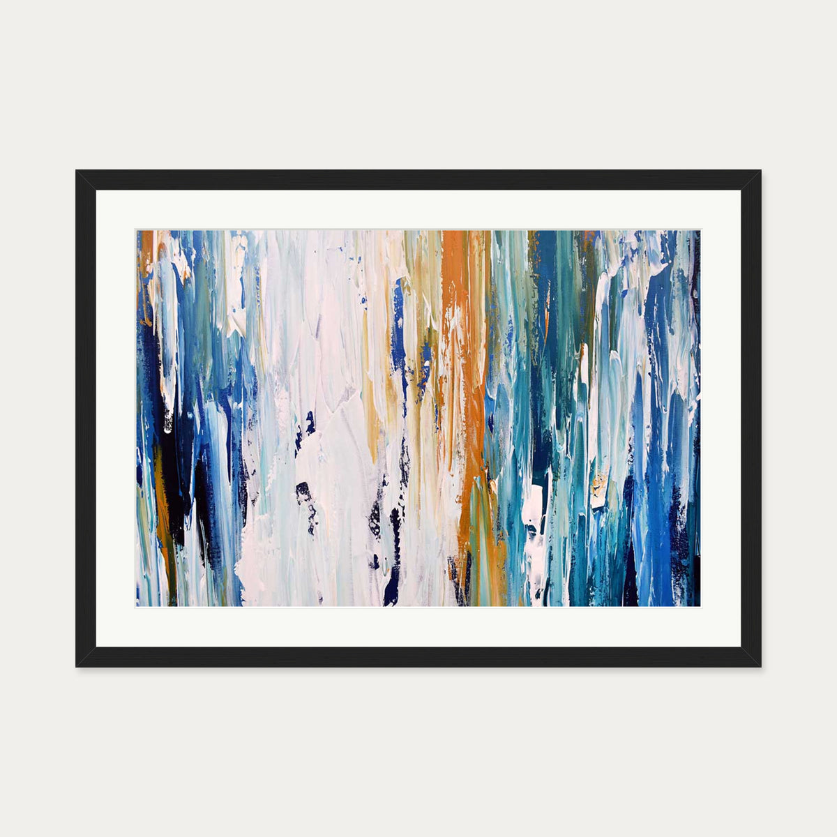 Abstract 262 Art Print — 50 x 70 cm — Black Frame