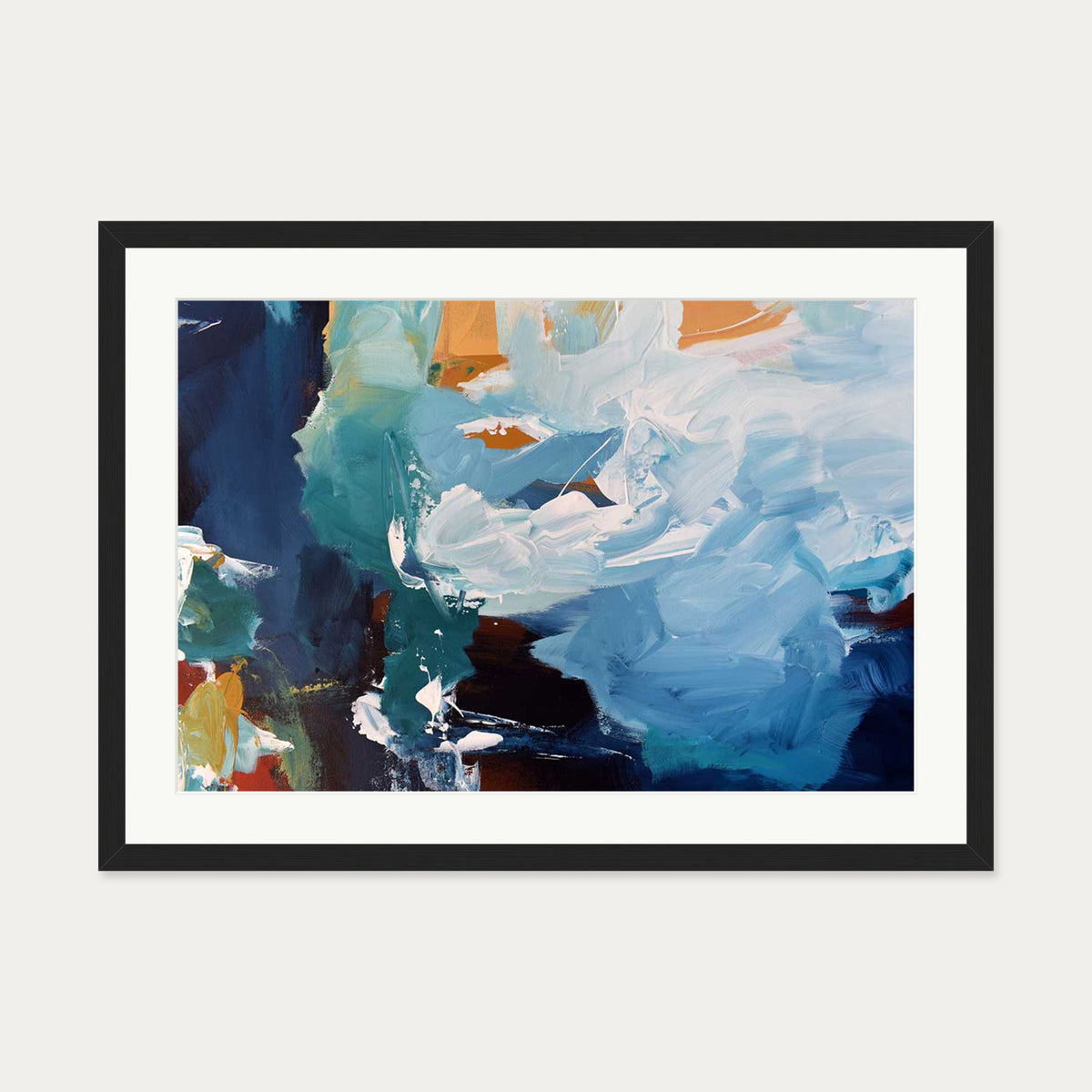 Abstract 263 Art Print — 50 x 70 cm — Black Frame